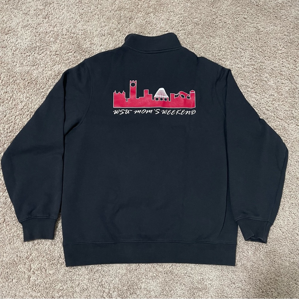 Washington State University Sweatshirt Womens‎ Medium Black WSU Moms Weekend Zip